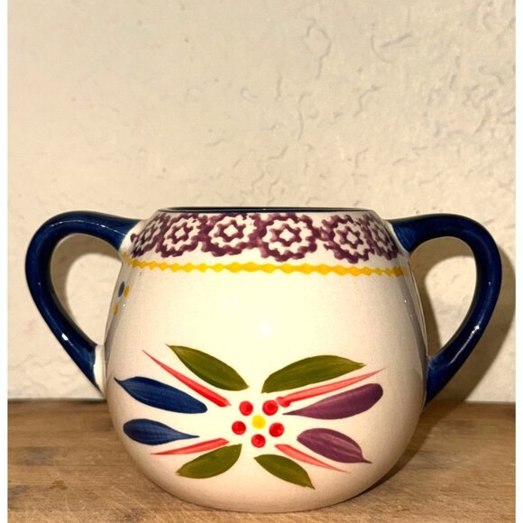 Temptations Old World Double-Handled Soup Bowl 18 Oz Microwave & Dishwasher Safe - Picture 2 of 5